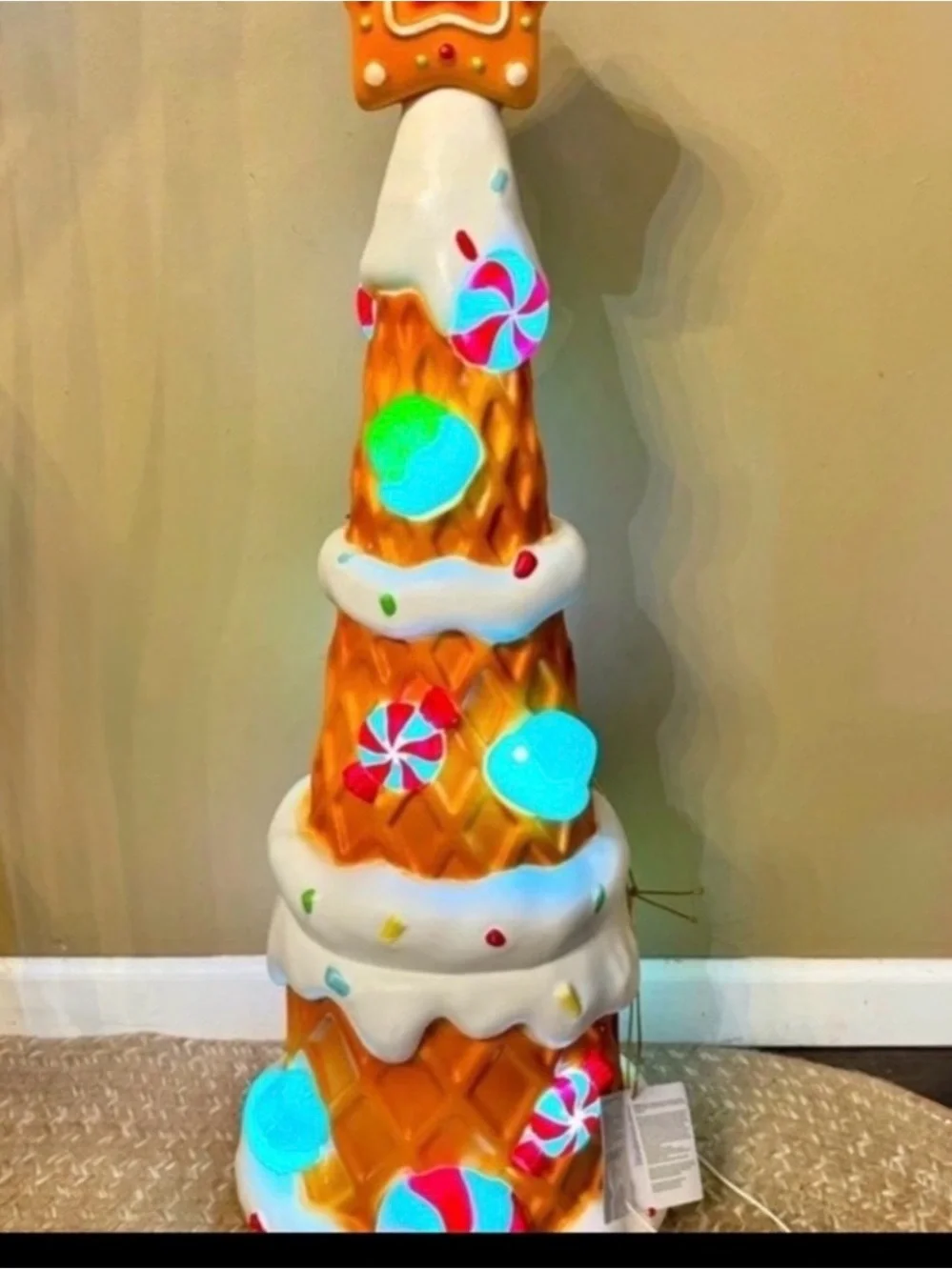 Holiday Candy Tree LED Decoration - blow mold
